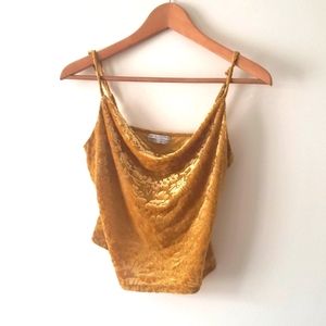 Urban outfitters velvet floral tank